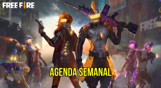 Agenda semanal de Free Fire para canjear premios gratis.