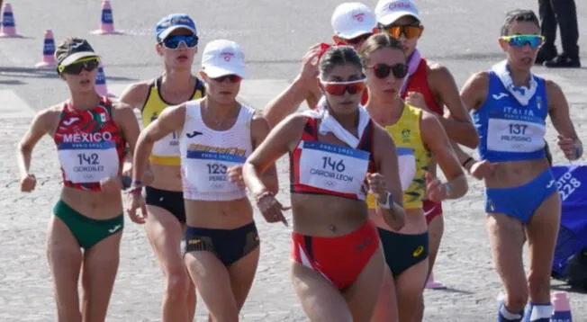 Kimberly García durante su participación en los Juegos Olímpicos