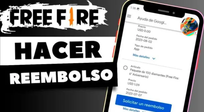 Así podrás solicitar un reembolso en Free Fire en Android.