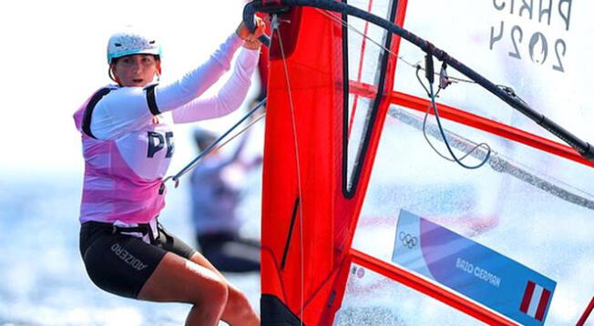 María Belén Bazo clasificó a cuartos de final de windsurf.