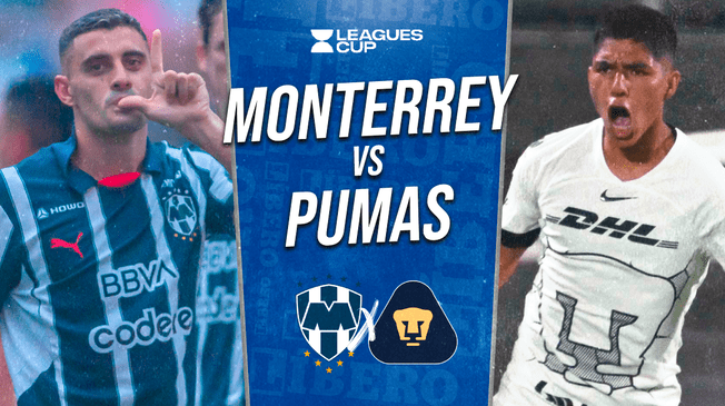 Monterrey y Pumas UNAM se enfrentan por el grupo A de la Leagues Cup 2024.