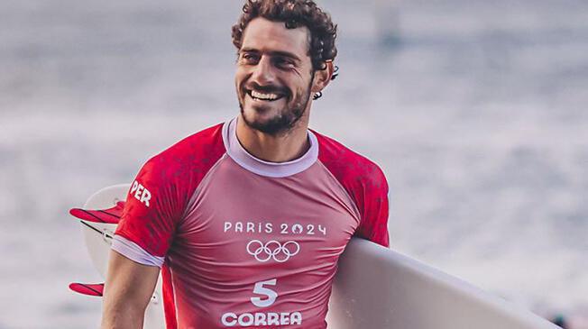 Alonso Correa avanzó a semifinales en surf en los Juegos Olímpicos de París 2024.