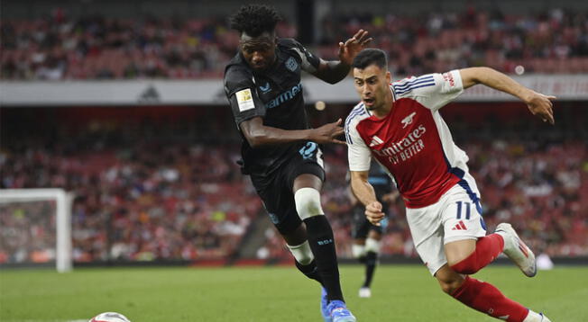 Arsenal y Bayer Leverkusen jugaron en el Emirates Stadium.