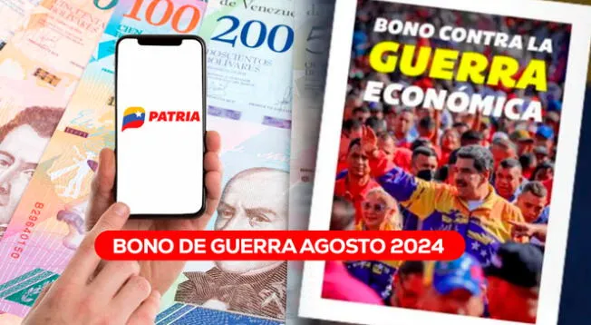 Accede a más información sobre el Bono de Guerra Económica que se pagará en agosto 2024.