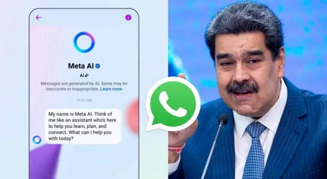 Meta AI inteligencia artificial de WhatsApp revela futuro de Nicolás Maduro en venezuela