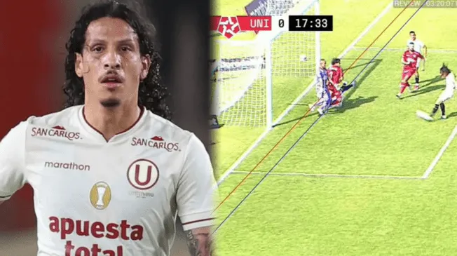 Williams Riveros marcó un gol en el empate de Universitario que fue anulado.