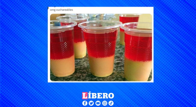 La gelatina con flan, un postre 'cuchareable' implementado en la cultura popular hace varios años.