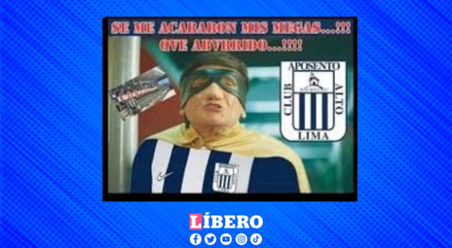 Usuarios utilizaron singular frases de los memes tras el empate de Alianza Lima ante Sporting Cristal.