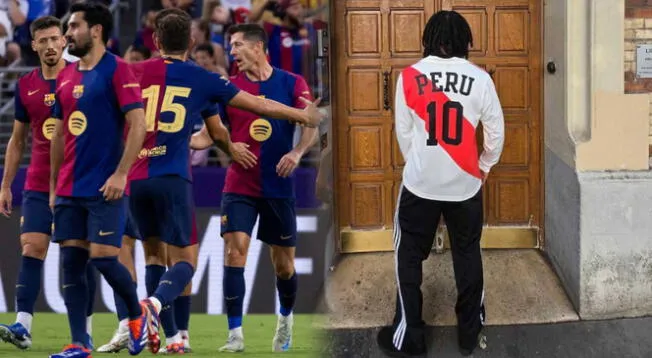 El jugador del Barcelona sorprendió a todos los peruanos.