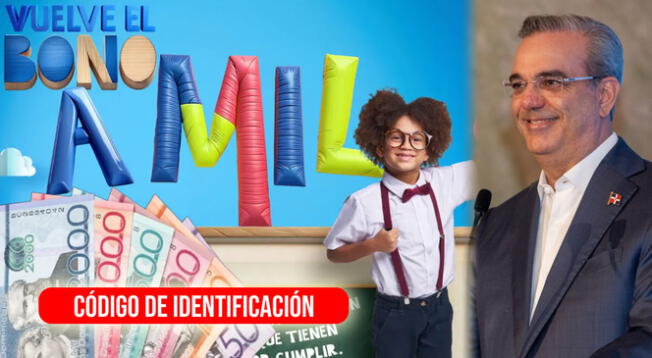 Código de identificación para recibir el Bono A Mil en República Dominicana.