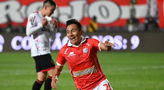 Rudy Palomino marcó el segundo gol de Cienciano ante Melgar.