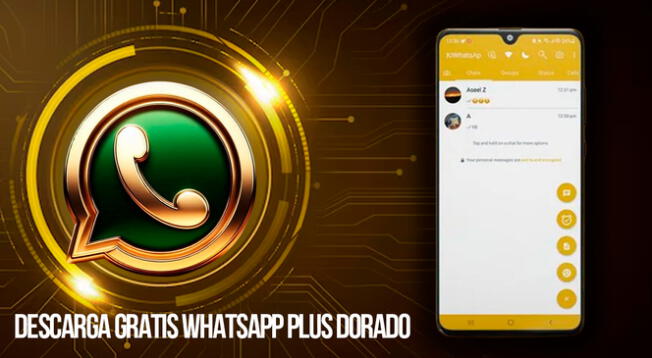 ACTUALIZA WhatsApp PLUS DORADO APK.