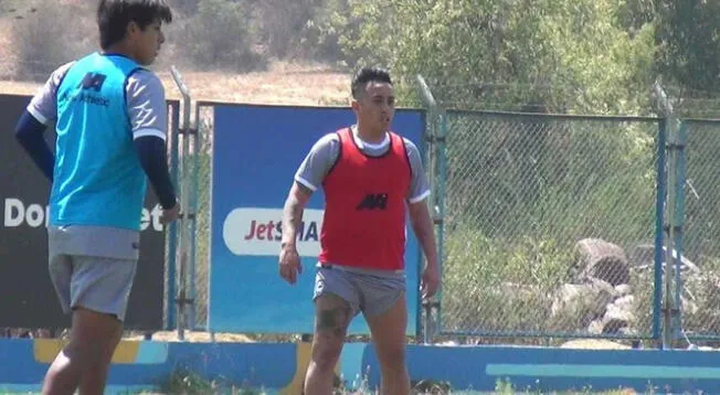 Christian Cueva volvió a los entrenamientos con Cienciano.