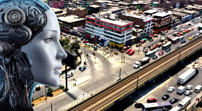 Esta es la imagen que tendría San Juan de Miraflores para el año 2070 creada por la Inteligencia Artificial.