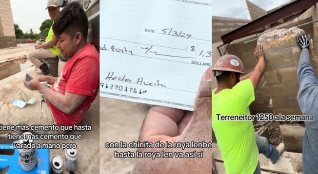 Este chalán mostró el monto de su cheque semanal, el video se hizo viral y un sinnúmero de latinos en Estados Unidos compartieron sus experiencias.