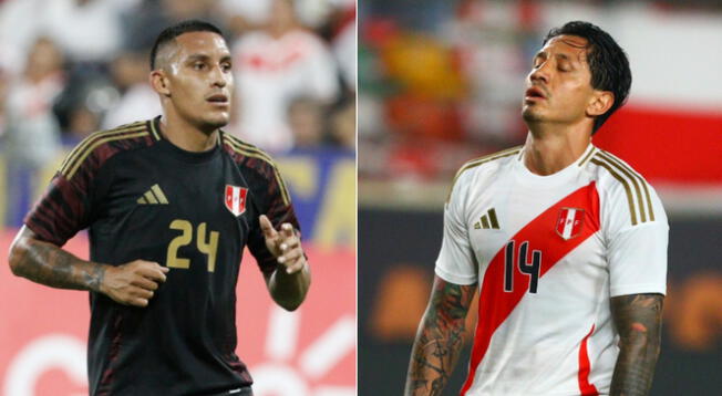 Álex Valera y Gianluca Lapadula, delanteros de la selección peruana