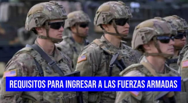 Conoce los exmanes que debes pasar para ingresar a algunas de las ramas de las Fuerzas Armadas de USA.