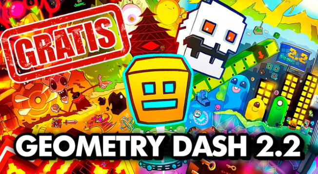 Descarga GRATIS Geometry Dash 2.2 para smartphone Android.