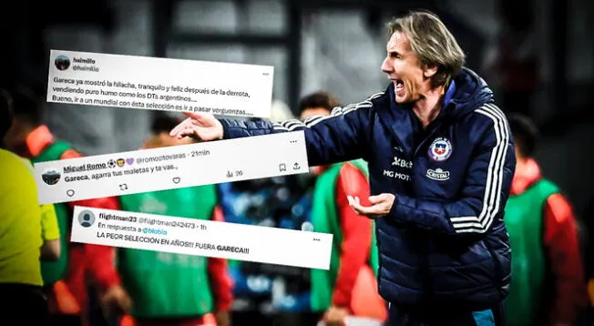 Ricardo Gareca es duramente criticado por los hinchas chilenos.