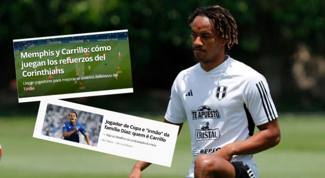 André Carrillo es noticia en la prensa brasileña.