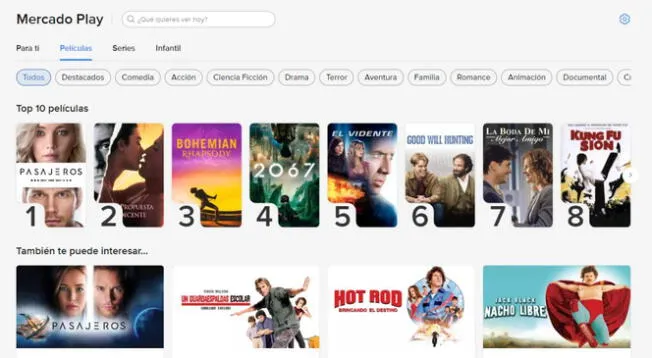 Con Mercado Play podrás ver cientos de películas y series totalmente GRATIS, sin pagar suscripción como Netflix.