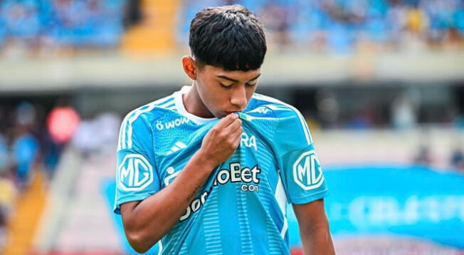 Maxloren Castro (16 años) registra dos goles en la Liga 1. Jugó 14 partidos.