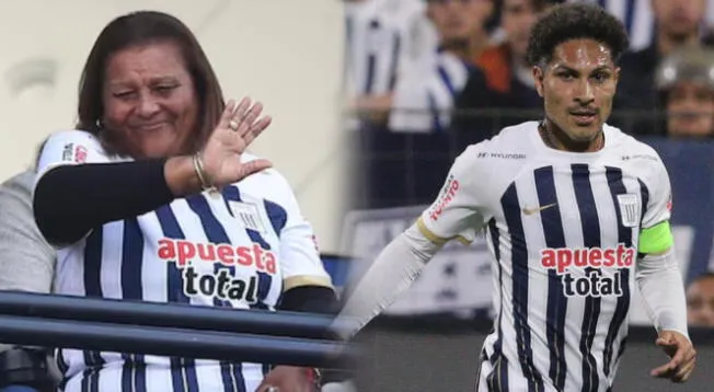 Doña Peta no ocultó la emoción de ver a su hijo debutando con la camiseta de Alianza Lima en el partido contra Manucci.