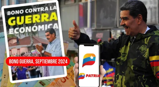 El Bono Guerra de septiembre estaría llegando al Sistema Patria en los próximos días.