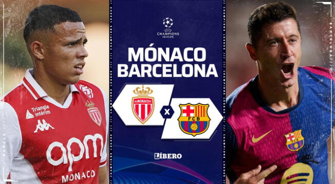 AS Mónaco recibe a Barcelona por la primera jornada de la Champions League 2024.