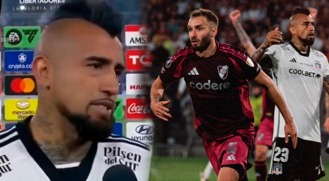 Arturo Vidal no calló luego del empate entre Colo Colo y River Plate.