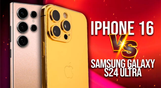 Diferencias entre el iPhone 16 Pro Max y el Samsung Glaxy S24 Ultra.