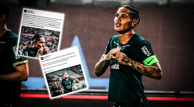 Paolo Guerrero fue noticia internacional tras su gol con Alianza Lima.