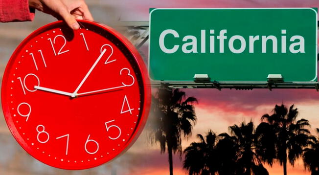 Cambio de hora en California 2024.