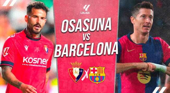 Osasuna recibe a Barcelona por la fecha 8 de LaLiga EA Sports 2024-25