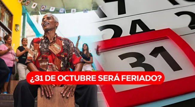 Los peruanos quieren saber si el próximo jueves 31 de octubre será feriado o día no laborable.