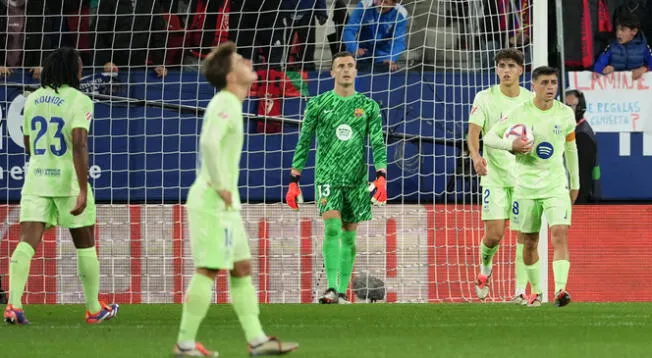 Osasuna ganó 4-2 a Barcelona por la fecha 8 de LaLiga EA Sports 2024-25