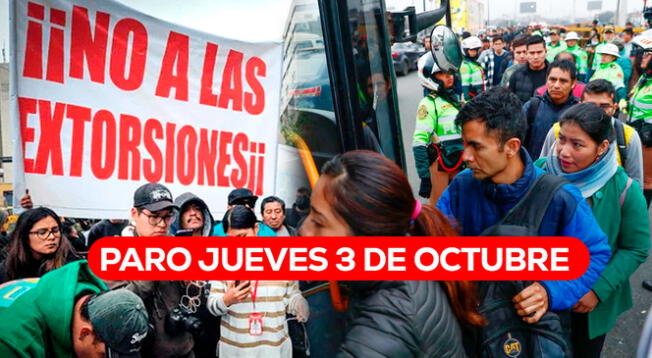 Transportistas anuncian nueva marcha para este jueves 3 de octubre debido a las constantes extorsiones.