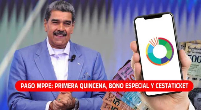 El MPPE brindó detalles del pago de la primera quincena, bono y Cestaticket.