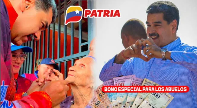 El Bono Especial para los abuelos 2024 se pagará vía el Sistema Patria.