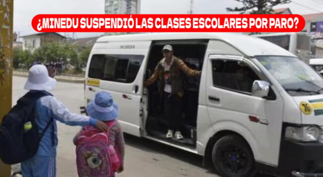 Minedu dio a conocer si los colegios estatales y privados suspenderán sus clases escolares.