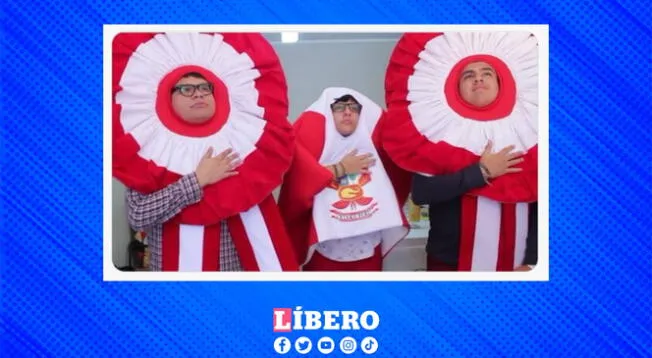 Hinchas peruanos más felices que nunca con la victoria ante Uruguay.