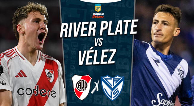 River Plate recibe a Vélez en el Estadio Más Monumental por la Liga Profesional.