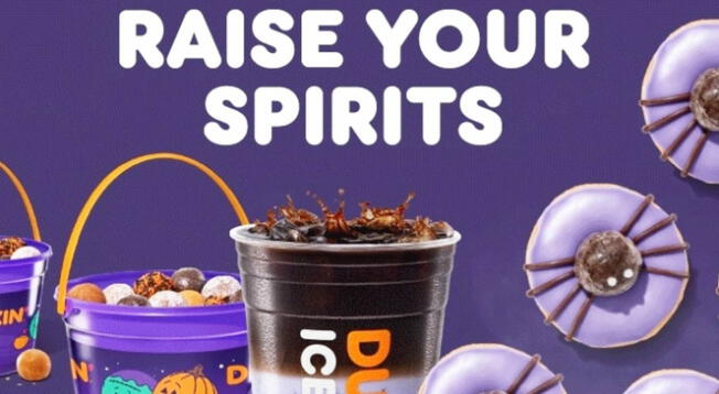 Conoce cuál es la nueva propuesta comestible por Halloween de Dunkin' Donuts.