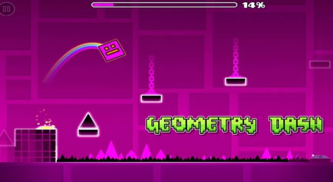 Todos los niveles desbloqueados en Geometry Dash APK.