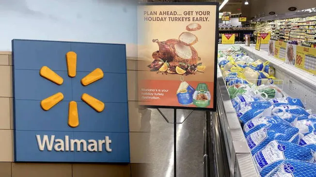 Walmart ofrece 29 productos en la canasta, entre ellos pavo a 0,88 dólares por libra.