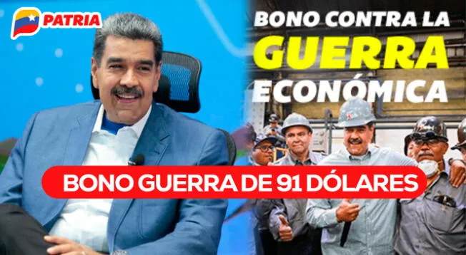 Los jubilados pueden cobrar el Bono de Guerra Económica de 91 dólares en octubre 2024.