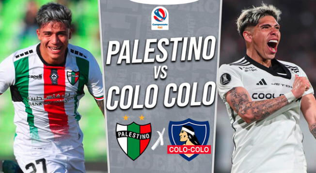 Palestino recibe a Colo Colo por la fecha 28 del Campeonato Nacional de Chile.