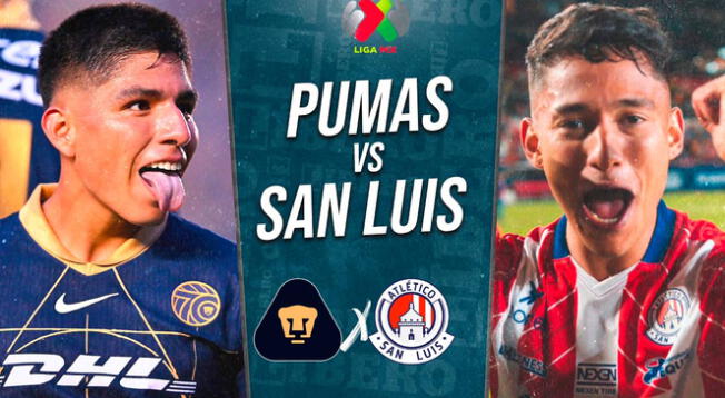 Pumas vs. San Luis juegan este domingo por la Liga MX 2024