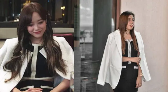 Shin Ha-ri de 'A Business Proposal' / Vestido: Thrifted - Blazer: Shein