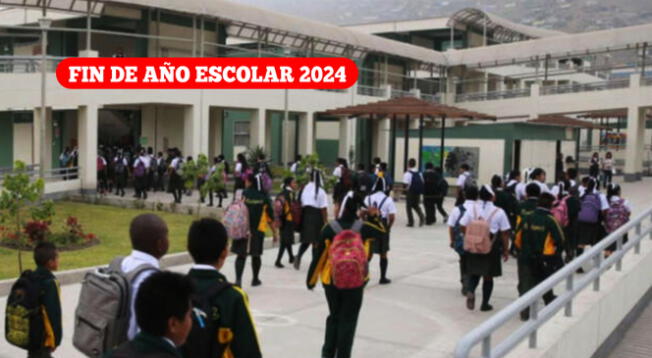 El fin del año escolar 2024 terminará el 20 de diciembre, según dio a conocer el Minedu.